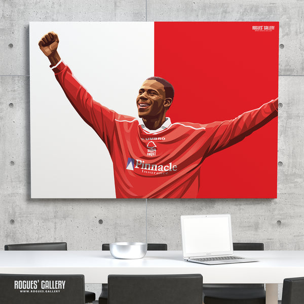 Chris Bart-Williams - Nottingham Forest - A0, A1 or A3 Icon Print