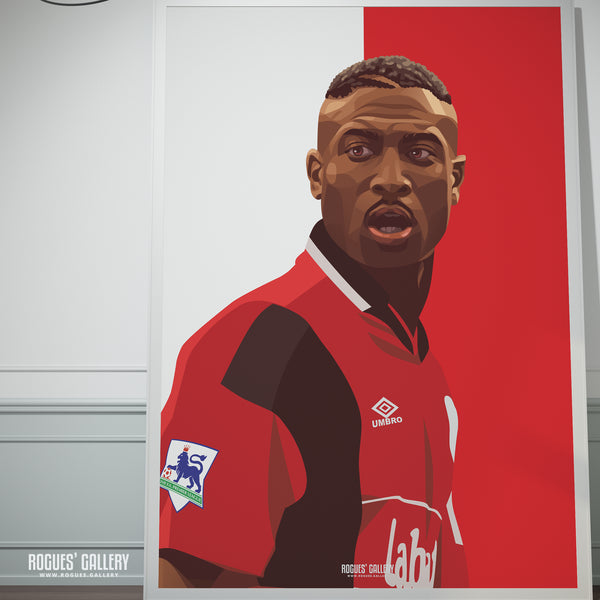 Kevin Campbell - Nottingham Forest - A0, A1 or A3 Icon Print