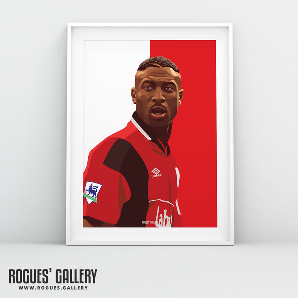 Kevin Campbell - Nottingham Forest - A0, A1 or A3 Icon Print
