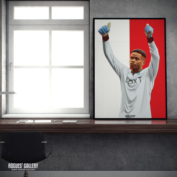 Brice Samba - Nottingham Forest - A0, A1 or A3 Icon Print