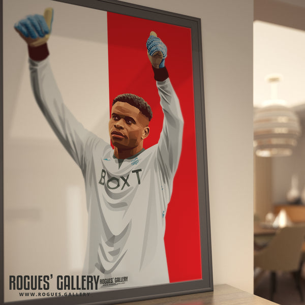 Brice Samba - Nottingham Forest - A0, A1 or A3 Icon Print