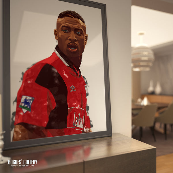 Kevin Campbell - Nottingham Forest - A0, A1 or A3 Print