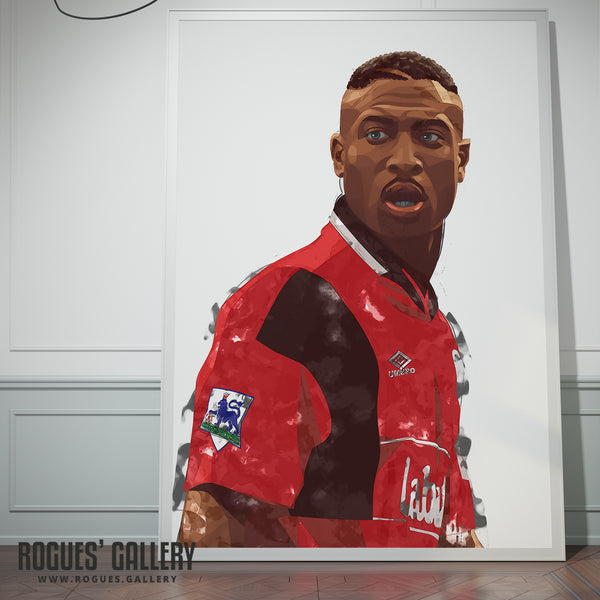Kevin Campbell - Nottingham Forest - A0, A1 or A3 Print