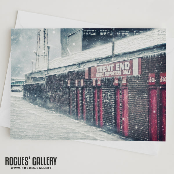 The Old Trent End, The City Ground  - Forest Christmas Cards