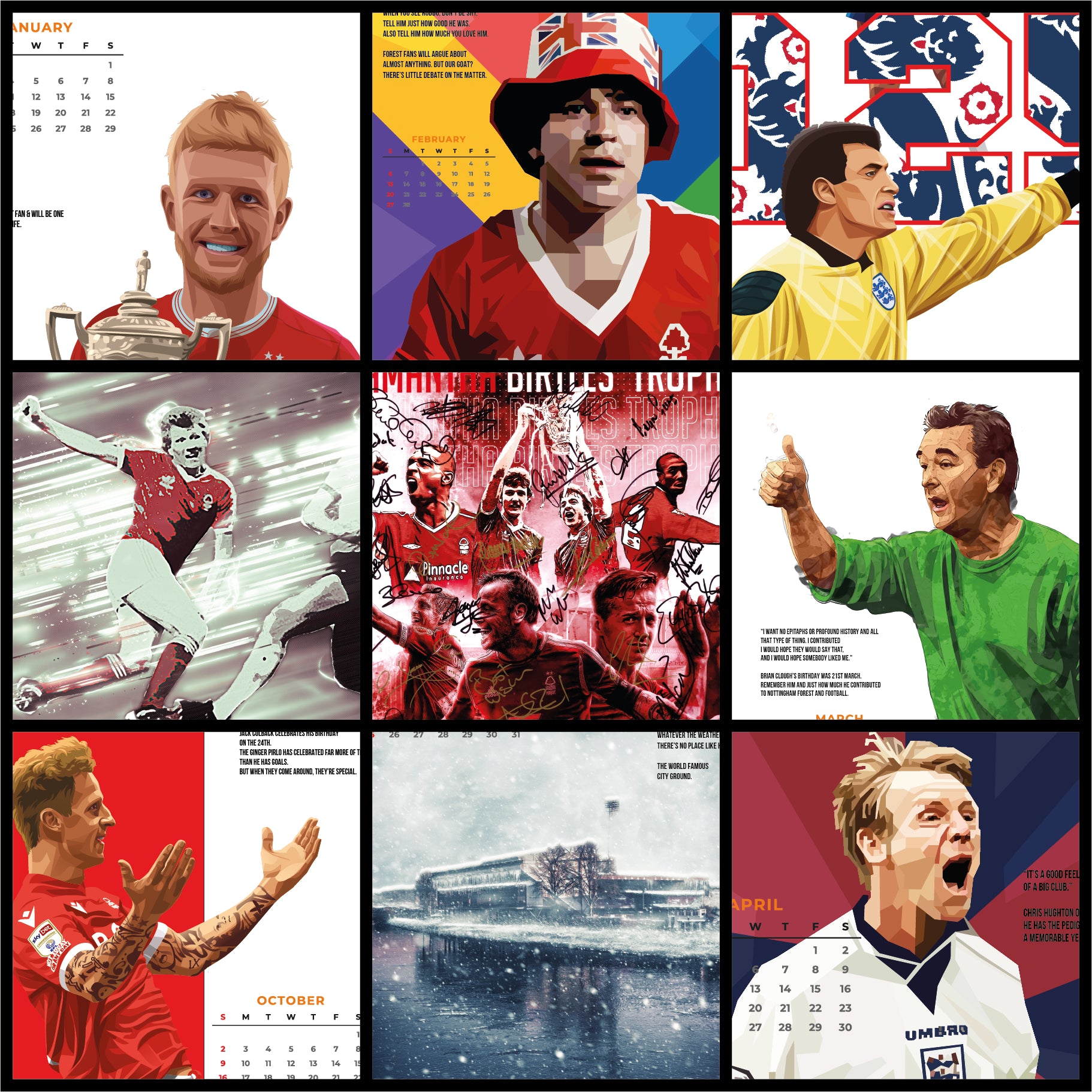 Nottingham Forest 2022 Calendar - IMPORTANT! Limited supplies!