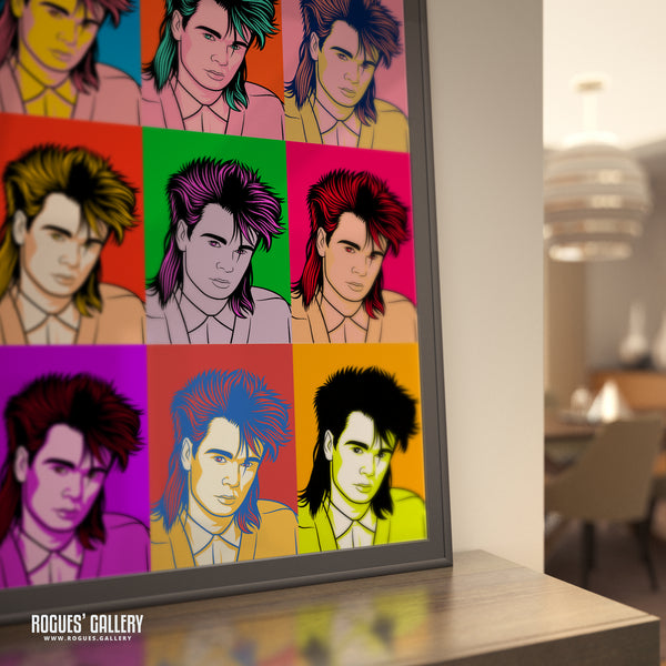 80s Retro Project: Nik Kershaw - A3, A2, A1 or A0 Pop Art Prints