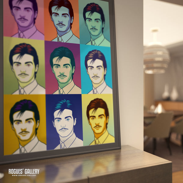 80s Retro Project: Midge Ure of Ultravox & Visage - A3, A2, A1 or A0 Pop Art Prints