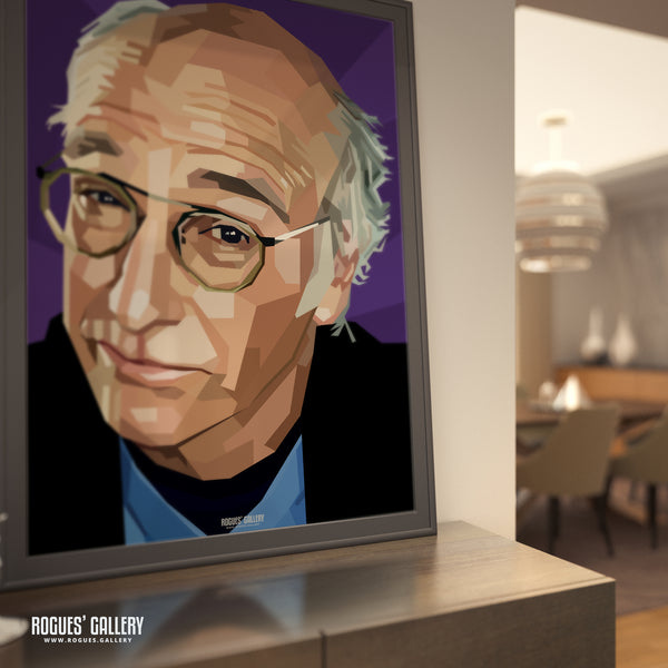 Larry David of Curb Your Enthusiasm & Seinfeld Fame - A3, A2, A1 or A0 Pop Art Print