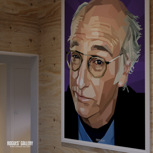 Larry David of Curb Your Enthusiasm & Seinfeld Fame - A3, A2, A1 or A0 Pop Art Print