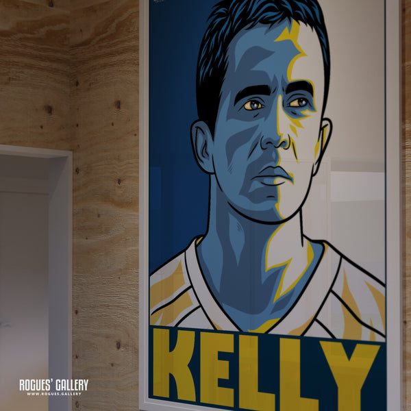 Gary Kelly - Icon Version - Leeds Utd - A0, A1, A2 or A3 Print