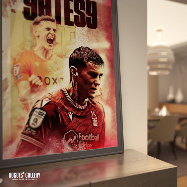 Ryan Yates: Death Or Glory - Nottingham Forest - A0, A1, A2 or A3 Concept Print