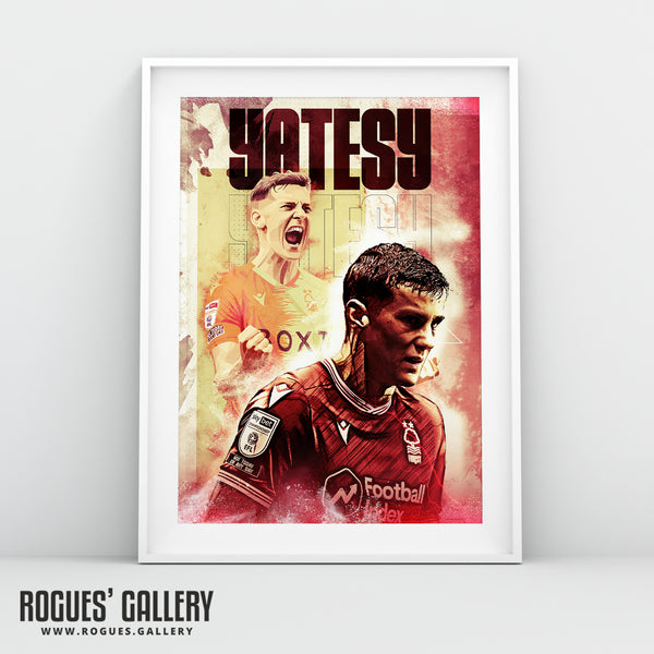Ryan Yates: Death Or Glory - Nottingham Forest - A0, A1, A2 or A3 Concept Print