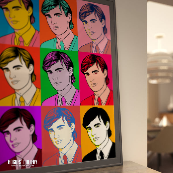 80s Retro Project: OMD: Paul Humphreys - A3, A2, A1 or A0 Pop Art Prints