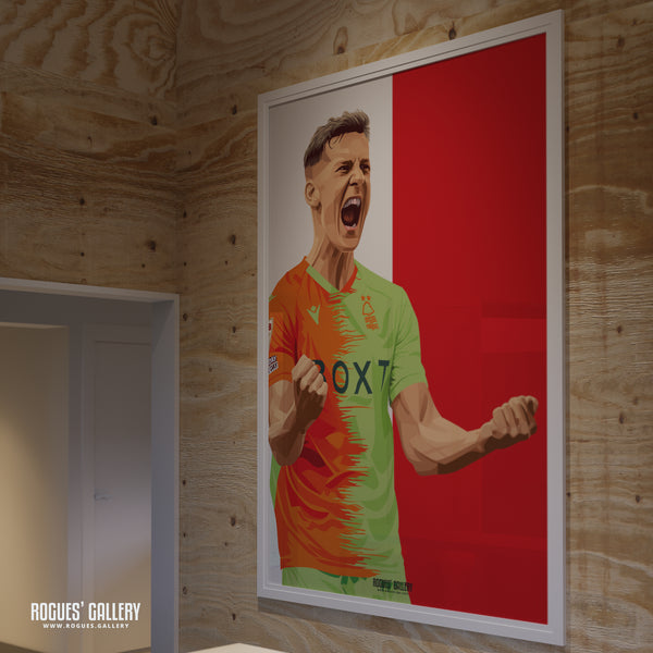 Ryan Yates: 110% - Nottingham Forest - A0, A1, A2 or A3 Icon Print