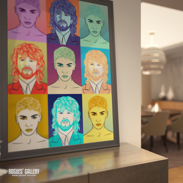 80s Retro Project: Eurythmics - A3, A2, A1 or A0 Pop Art Prints