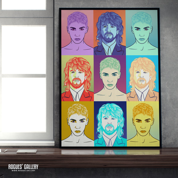 80s Retro Project: Eurythmics - A3, A2, A1 or A0 Pop Art Prints