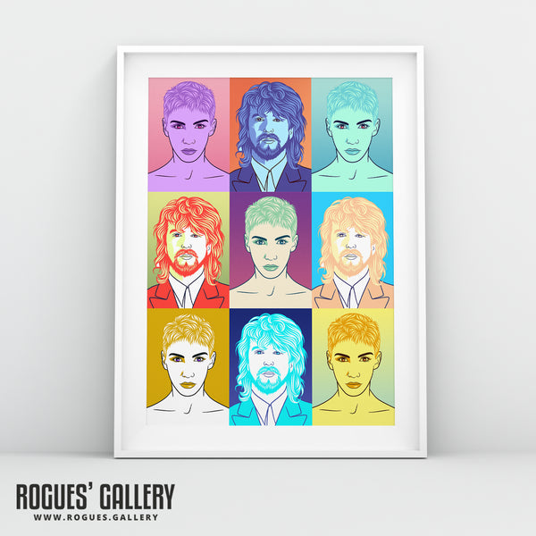 80s Retro Project: Eurythmics - A3, A2, A1 or A0 Pop Art Prints