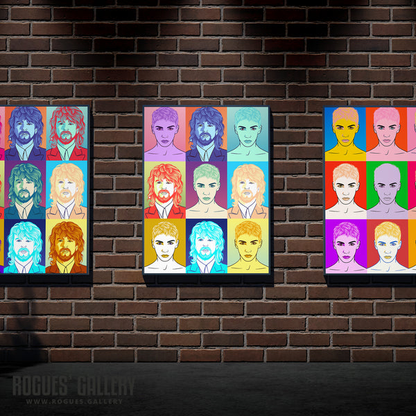80s Retro Project: Eurythmics - A3, A2, A1 or A0 Pop Art Prints