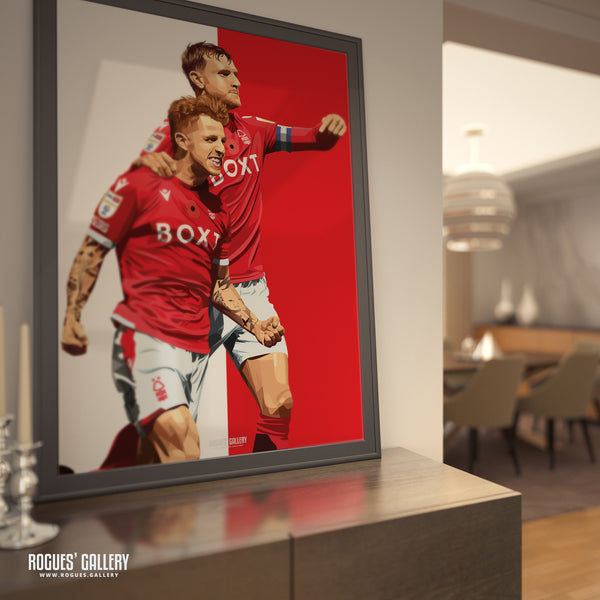 Jack Colback: He's the one - Nottingham Forest - A0, A1, A2 or A3 Icon Print