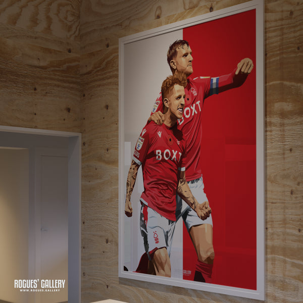 Jack Colback: He's the one - Nottingham Forest - A0, A1, A2 or A3 Icon Print