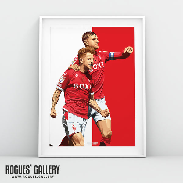Jack Colback: He's the one - Nottingham Forest - A0, A1, A2 or A3 Icon Print