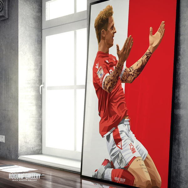 Jack Colback: Not Scholes - Nottingham Forest - A0, A1, A2 or A3 Icon Print