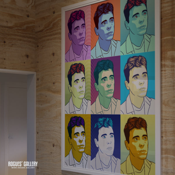 80s Retro Project: New Order: Bernard Sumner - A3, A2, A1 or A0 Pop Art Prints