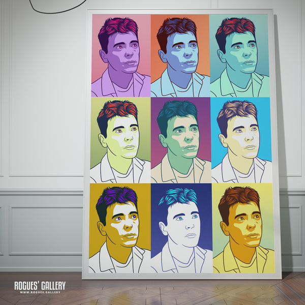 80s Retro Project: New Order: Bernard Sumner - A3, A2, A1 or A0 Pop Art Prints