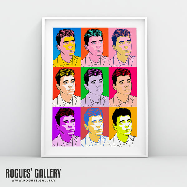 80s Retro Project: New Order: Bernard Sumner - A3, A2, A1 or A0 Pop Art Prints