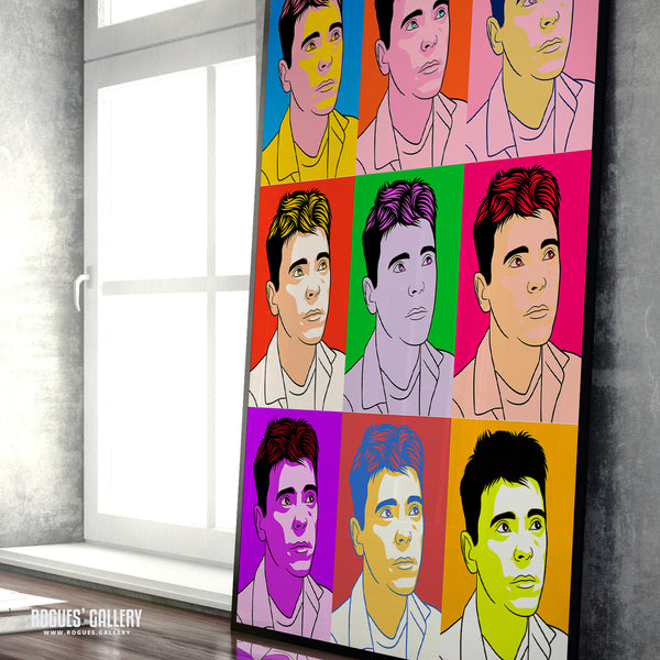 80s Retro Project: New Order: Bernard Sumner - A3, A2, A1 or A0 Pop Art Prints