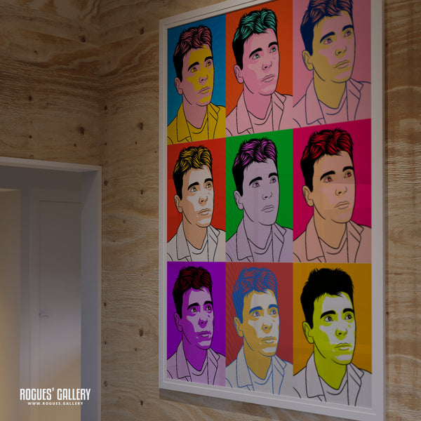 80s Retro Project: New Order: Bernard Sumner - A3, A2, A1 or A0 Pop Art Prints