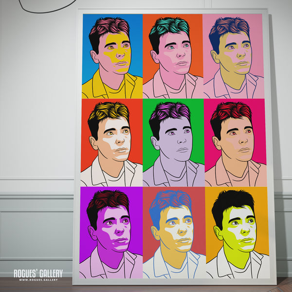 80s Retro Project: New Order: Bernard Sumner - A3, A2, A1 or A0 Pop Art Prints