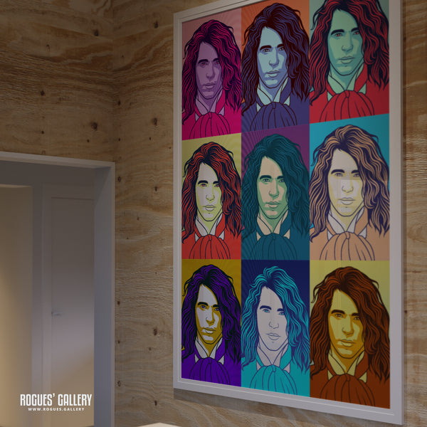 80s Retro Project: INXS: Michael Hutchence - A3, A2, A1 or A0 Pop Art Prints