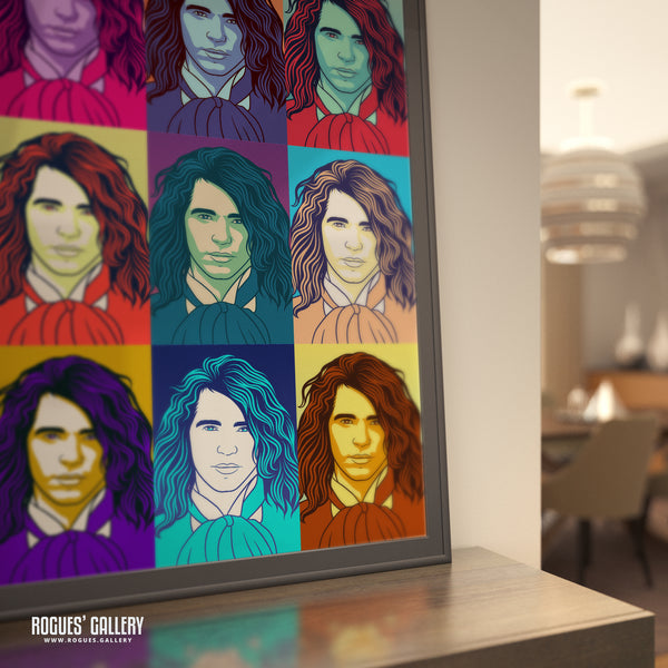 80s Retro Project: INXS: Michael Hutchence - A3, A2, A1 or A0 Pop Art Prints