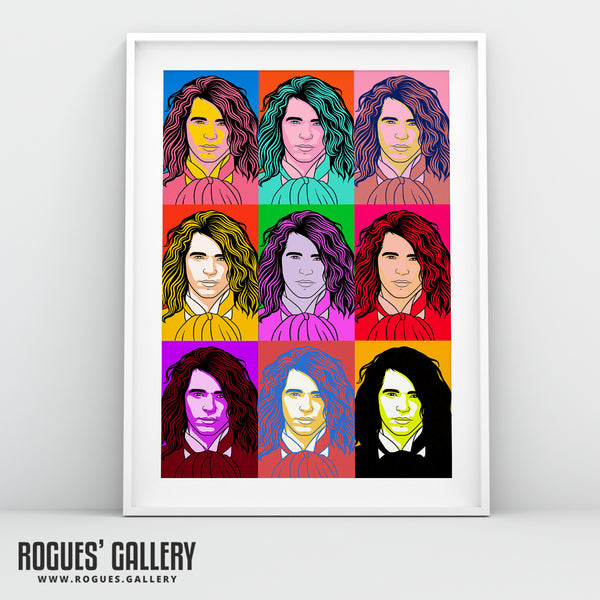 80s Retro Project: INXS: Michael Hutchence - A3, A2, A1 or A0 Pop Art Prints