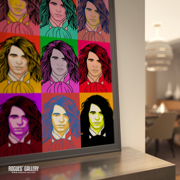 80s Retro Project: INXS: Michael Hutchence - A3, A2, A1 or A0 Pop Art Prints