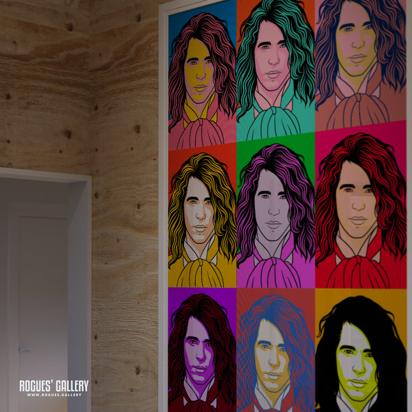 80s Retro Project: INXS: Michael Hutchence - A3, A2, A1 or A0 Pop Art Prints