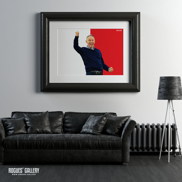 Steve Cooper - Fist Pump - Nottingham Forest Head Coach - A0, A1, A2 or A3 Icon Prints