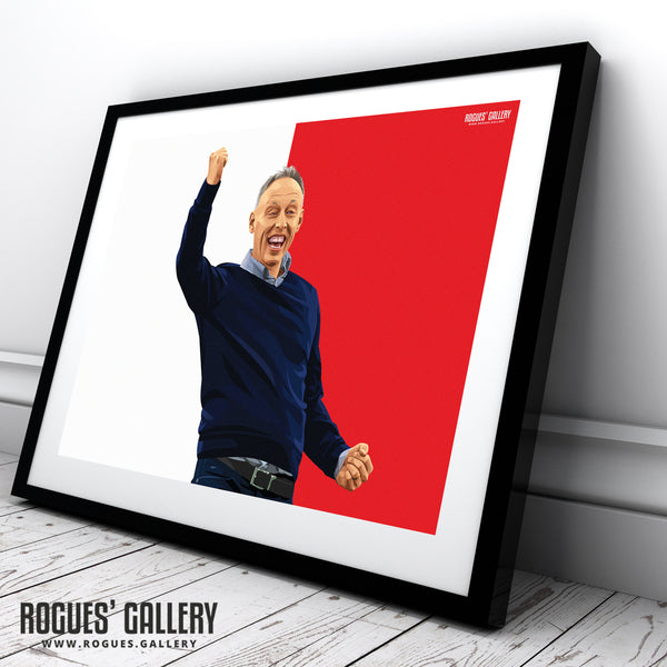 Steve Cooper - Fist Pump - Nottingham Forest Head Coach - A0, A1, A2 or A3 Icon Prints