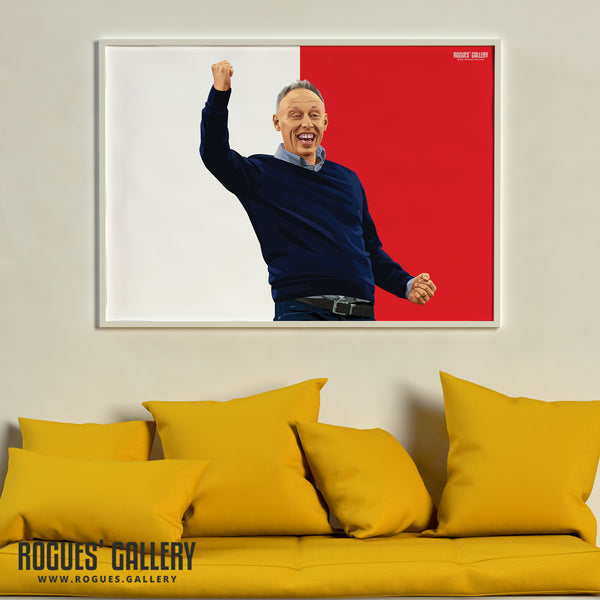 Steve Cooper - Fist Pump - Nottingham Forest Head Coach - A0, A1, A2 or A3 Icon Prints