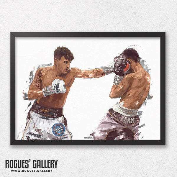 Leigh Wood (Signed) - Featherweight World Boxing Champion (Two Versions) - A1, A2 or A3 Prints