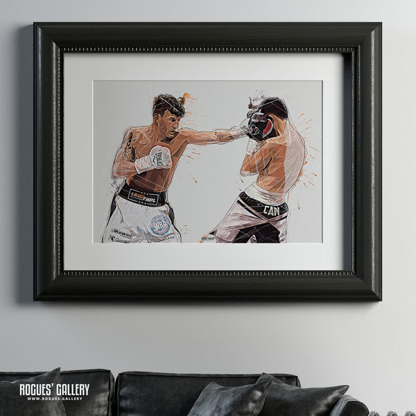 Leigh Wood (Signed) - Featherweight World Boxing Champion (Two Versions) - A1, A2 or A3 Prints