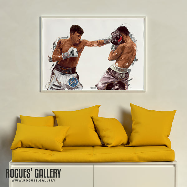 Leigh Wood (Signed) - Featherweight World Boxing Champion (Two Versions) - A1, A2 or A3 Prints