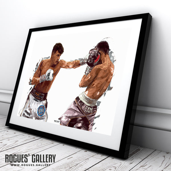 Leigh Wood (Signed) - Featherweight World Boxing Champion (Two Versions) - A1, A2 or A3 Prints