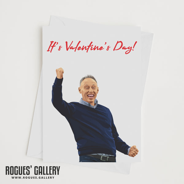 Steve Cooper Valentine's Day Fist Pump  - Nottingham Forest Cards