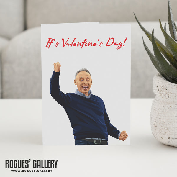 Steve Cooper Valentine's Day Fist Pump  - Nottingham Forest Cards