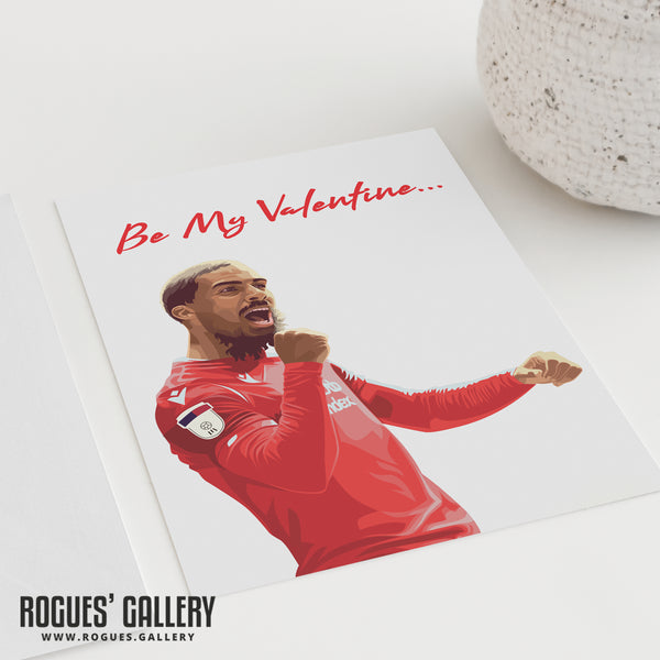 Lewis Grabban - Score as often as...  - Nottingham Forest Valentine's Day Cards