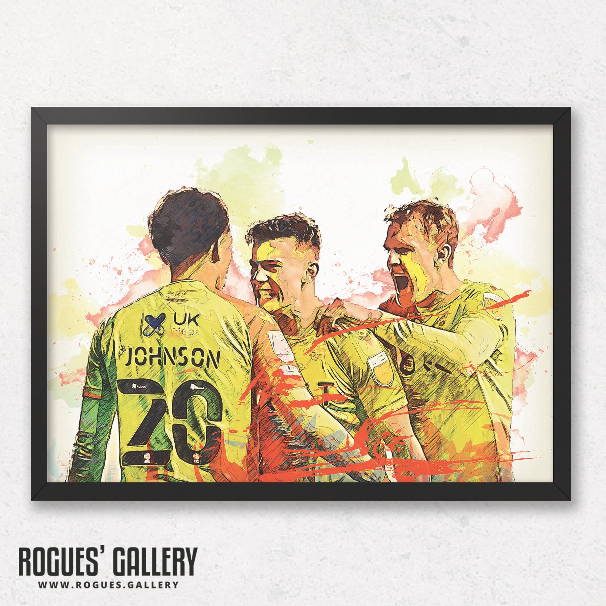 Three Of Our Own - Nottingham Forest's Home Grown Stars - A0, A1, A2 or A3 Prints