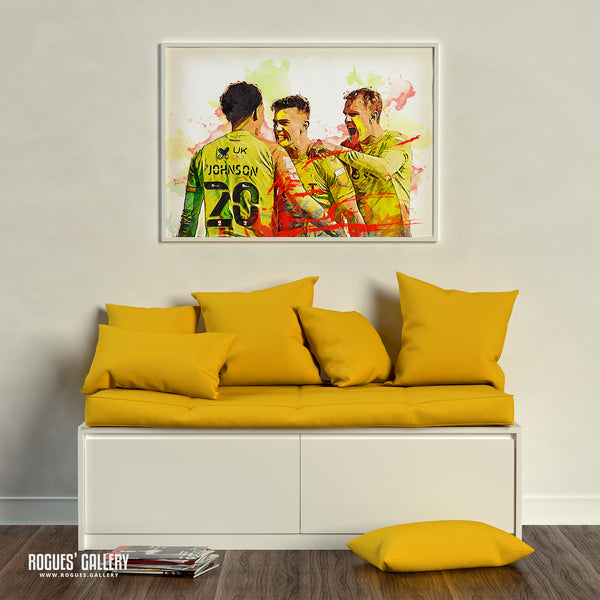 Three Of Our Own - Nottingham Forest's Home Grown Stars - A0, A1, A2 or A3 Prints