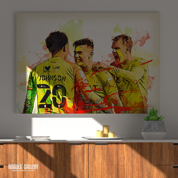 Three Of Our Own - Nottingham Forest's Home Grown Stars - A0, A1, A2 or A3 Prints